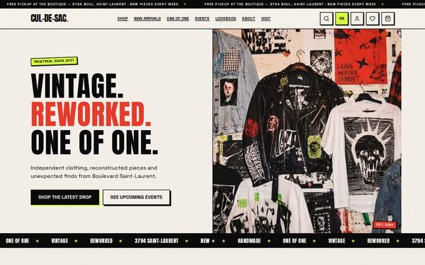 Cul-de-Sac, Boutique vintage